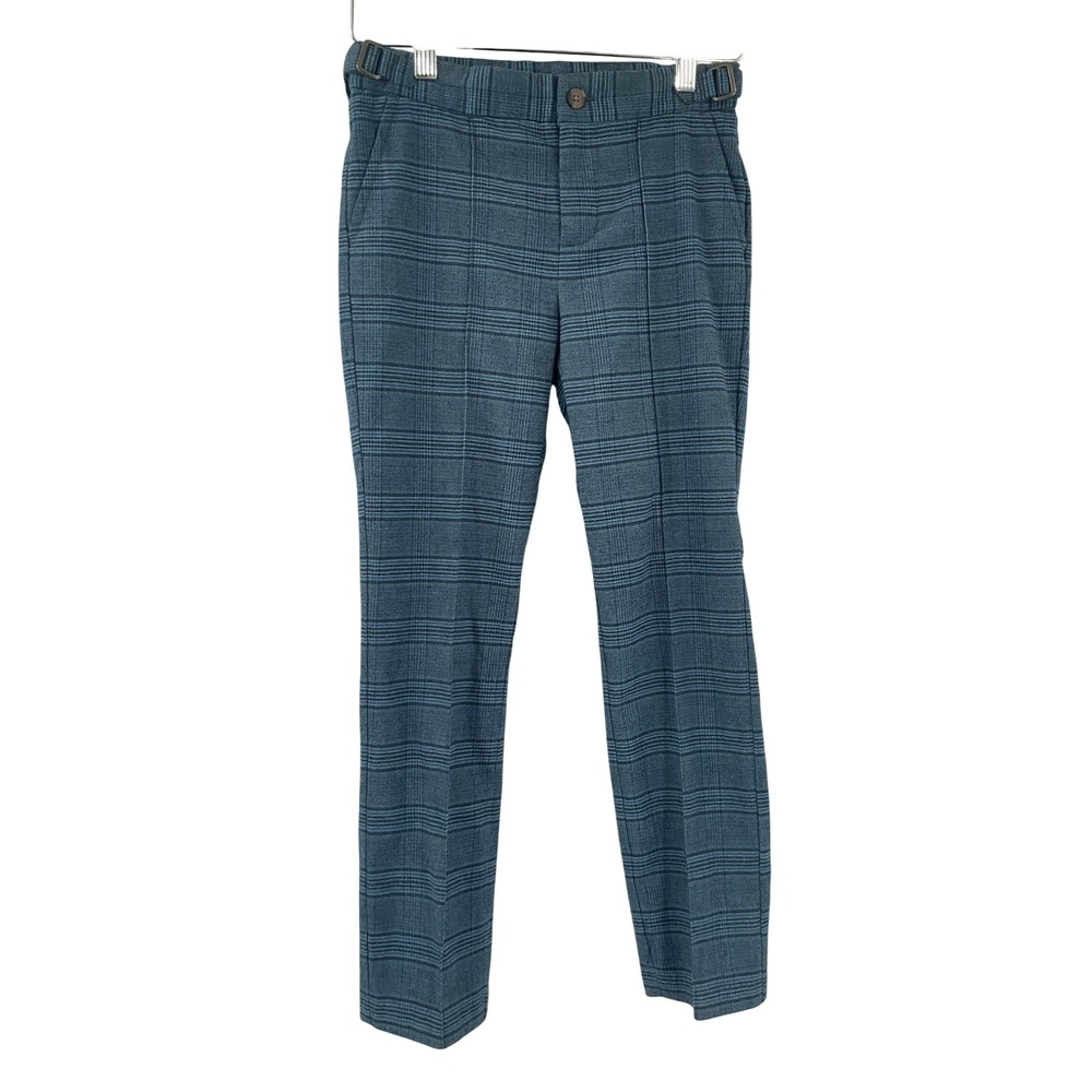 Janie and Jack Boys Plaid Blue Trousers Size 8 Pants Kids Formal Party‎ Event